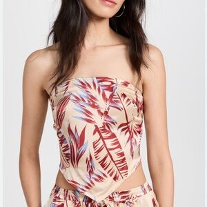 Onia 100% Silk Bandana Top